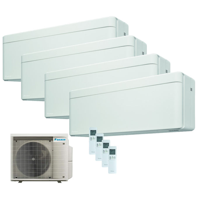 Daikin Klimaanlage Set 4 x Wandgerät Stylish 2,0/2,5/3,4 kW - FTXA20CW + 2 x FTXA25AW + FTXA35CW + 4MXM68A