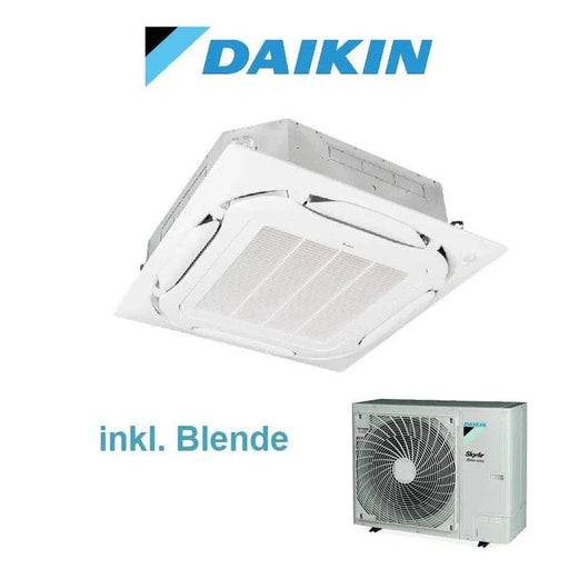 Daikin Klimaanlage Set 4-Wege-Deckenkasette 12,1 kW - FCAHG125H-1 + Außengerät RZAG125NV1 inkl. Blende R32