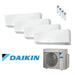 Daikin Perfera Wifi Klimaanlage Set 4 x Wandgerät 2,5 kW FTXM25R + Außengerät 4MXM80A - R32