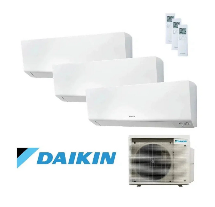 Daikin Klimaanlage Set 3 x Wandgerät Perfera 1,5/2,0/4,2 kW - CTXM15A + FTXM20A + FTXM42A + 3MXM68A