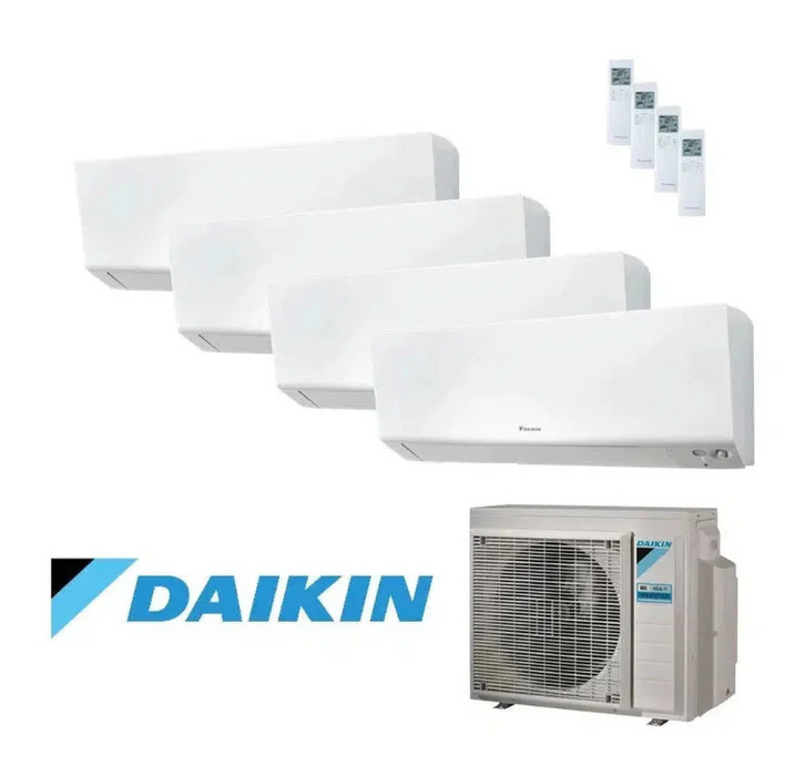 Daikin Klimaanlage Set 4 x Wandgerät Perfera 1,5/4,2 kW - 2 x CTXM15A + 2 x FTXM42A + 4MXM80A