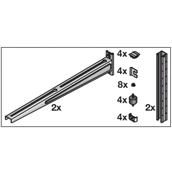 HILTI Wandkonsole MV-ACS 500-780 Länge 500mm-780mm für Split Klimageräte bis 150 kg