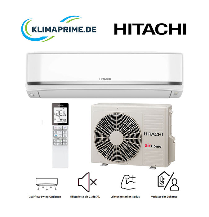 HITACHI Klimaanlage - Set AirHome 800 - R32 - inkl. Wi-Fi