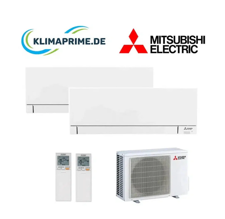 Mitsubishi Electric Klimaanlage Set 2 x Wandgerät 1,5/4,2 kW - MSZ-AY15VGKP + MSZ-AY42VGK + MXZ-3F54VF