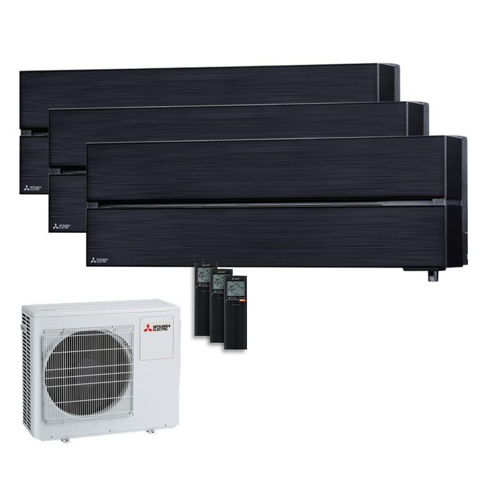 Mitsubishi Electric Klimaanlage Set 3 x Wandgerät 3,5 kW - 3 x MSZ-LN35VG2B + MXZ-3F68VF