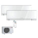 Mitsubishi Electric Klimaanlage Set 2 x Wandgerät 1,8/3,5 kW - MSZ-EF18VGKW + MSZ-EF35VGKW + MXZ-2F53VF4 - Wifi