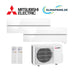 Mitsubishi Electric Set 2 Wandgeräte Diamond WiFi 1,8 kW 2 x MSZ-LN18VG2W + MXZ-2F33VF