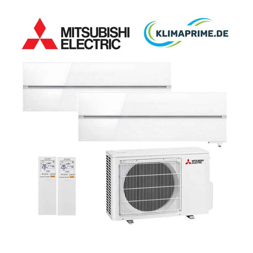 Mitsubishi Electric Set 2 Wandgeräte Diamond WiFi 1,8/5,0 kW - MSZ-LN18VG2W + MSZ-LN50VG2W+MXZ-3F54VF