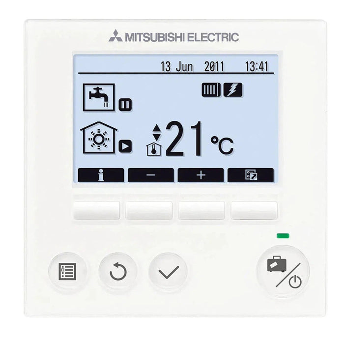 Mitsubishi Electric Split Wärmepumpe 8,0 kW Heizen Zubadan Hydromodul mit Heizstab - EHSD-YM9ED / PUD-SHWM80YAA