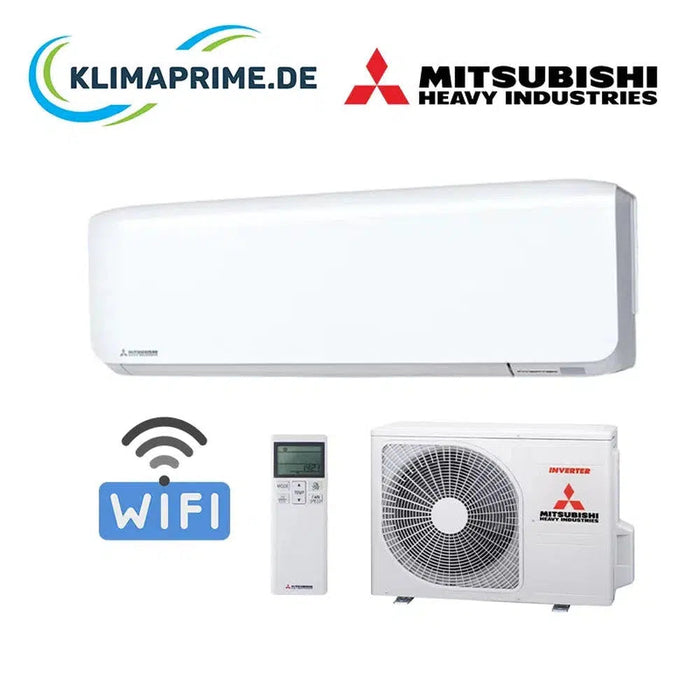 Mitsubishi Heavy Klimaanlage Set Wandgerät 2,0 kW - SRK20ZS-WF + Außengerät SRC20ZS-W R32 Inkl. Wifi