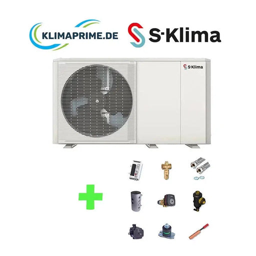 S-Klima Monoblock Wärmepumpe Set 12,3 kW SAS115RS2 - Außengerät inkl. Zubehör Komplettpaket